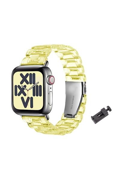 Apple Xiaomi Watch Seri 2/3/4/se/6/7/8/9/10/11 Uyumlu Paslanmaz Çelik Reçine Kordon