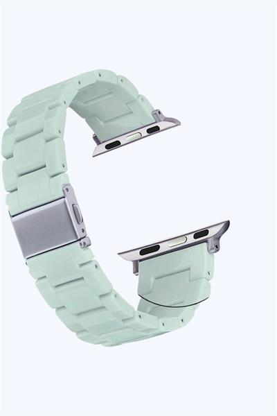 Apple Xiaomi Watch Seri 2/3/4/se/6/7/8/9/10/11 Uyumlu Paslanmaz Çelik Reçine Kordon