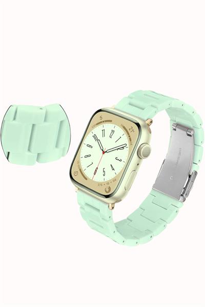 Apple Xiaomi Watch Seri 2/3/4/se/6/7/8/9/10/11 Uyumlu Paslanmaz Çelik Reçine Kordon