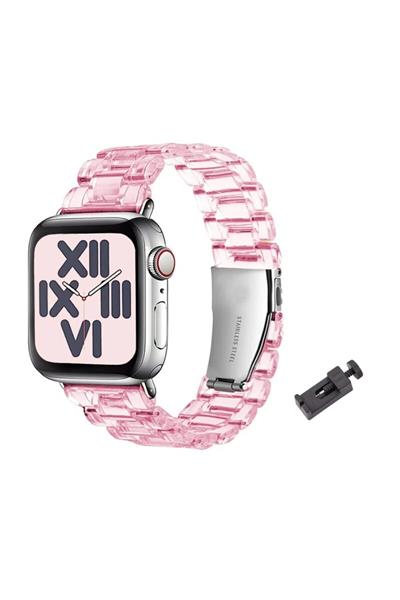 Apple Xiaomi Watch Seri 2/3/4/se/6/7/8/9/10/11 Uyumlu Paslanmaz Çelik Reçine Kordon
