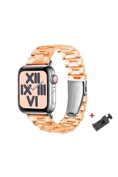 Apple Xiaomi Watch Seri 2/3/4/se/6/7/8/9/10/11 Uyumlu Paslanmaz Çelik Reçine Kordon
