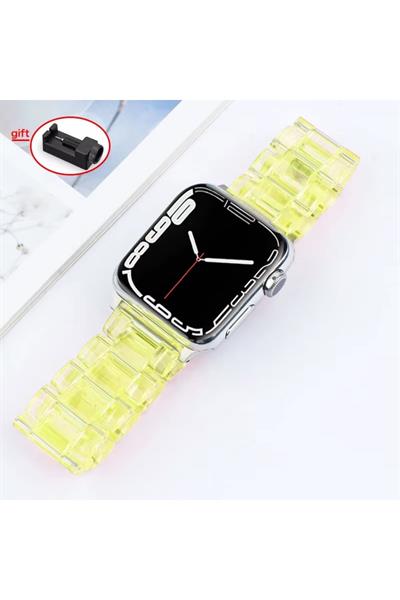 Apple Xiaomi Watch Seri 2/3/4/se/6/7/8/9/10/11 Uyumlu Paslanmaz Çelik Reçine Kordon