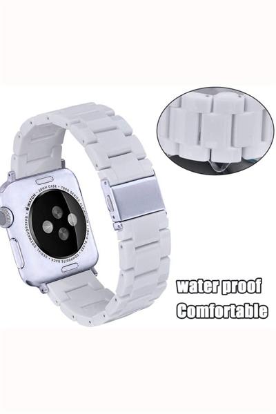 Apple Xiaomi Watch Seri 2/3/4/se/6/7/8/9/10/11 Uyumlu Paslanmaz Çelik Reçine Kordon