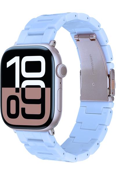Apple Xiaomi Watch Seri 2/3/4/se/6/7/8/9/10/11 Uyumlu Paslanmaz Çelik Reçine Kordon