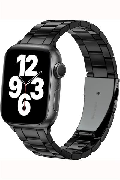 Apple Xiaomi Watch Seri 2/3/4/se/6/7/8/9/10/11 Uyumlu Paslanmaz Çelik Reçine Kordon