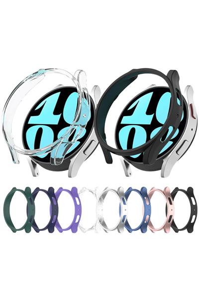 Samsung Galaxy Watch 5 44mm Uyumlu Parlak Taşlı Ekran Kasa Kılıf Koruyucu