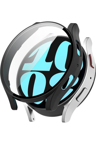 Samsung Galaxy Watch 5 44mm Uyumlu Parlak Taşlı Ekran Kasa Kılıf Koruyucu