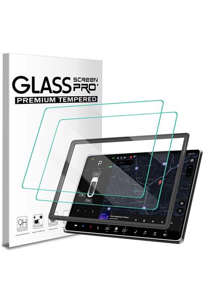 Tesla Model Y Model 3 Ekran Koruyucu Yansıma Önleyici Çizilmez Parmak Baskısı 15 Inç