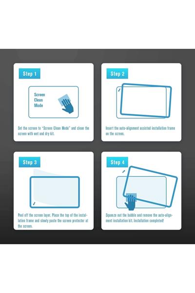 Tesla Model Y Model 3 Ekran Koruyucu Yansıma Önleyici Çizilmez Parmak Baskısı 15 Inç