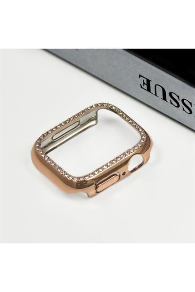 Watch 3 4 5 6 7 8 9 Se Uyumlu 45mm Kasa Koruyucu Işıltılı Parlak Taşlı Koruma