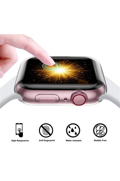 Watch Uyumlu 42 Mm Srei 3 Ve Altı Seffaf Silikon 360 Tam Koruma Yumuşak Ekran Koruyucu