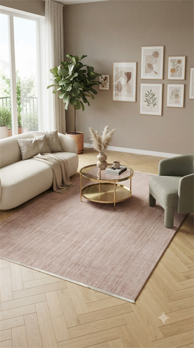 By Özer Halı Çok Renkli Modern Tasarım Koza Halı Rust A1232B Salon Halısı
