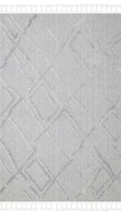 By Özer Halı Gri Renk İskandinav Tarz Toz Çıkarmayan Eko Halı Terazzo TRZ 03 Halı