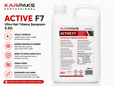 Karpaks Active F7 Ultra Halı Yıkama Şampuanı 5 Kg