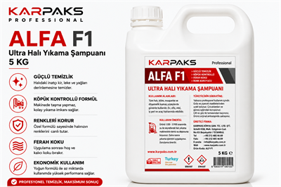 Karpaks Alfa F1 Ultra Halı Yıkama Şampuanı 5 Kg