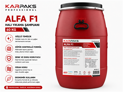 Karpaks Alfa F1 Ultra Halı Yıkama Şampuanı 60kg