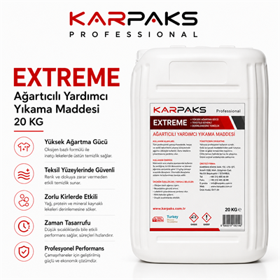 Karpaks Extreme Ağartıcılı Yardımcı Yıkama Maddesi 20 Kg