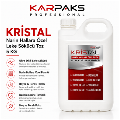Karpaks Kristal - Narin Halılara Özel Leke Sökücü Toz 5 Kg