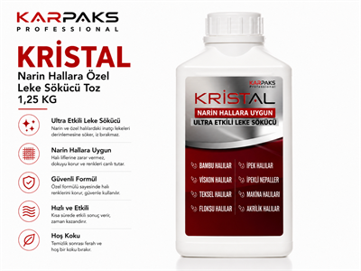 Karpaks Kristal - Narin Halılara Özel Leke Sökücü Toz 1.25 Kg