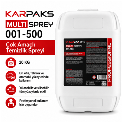 Karpaks Multi Sprey 001-500 Çok Amaçlı Temizlik Ürünü 20 KG