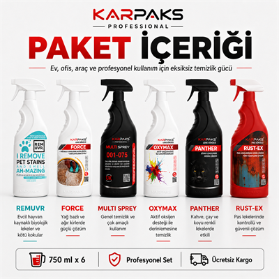 Karpaks Professional 6'lı Leke Sökücü Fırsat Paketi