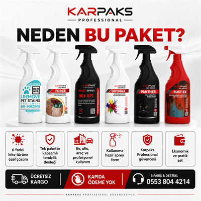 Karpaks Professional 6lı Leke Sökücü Fırsat Paketi