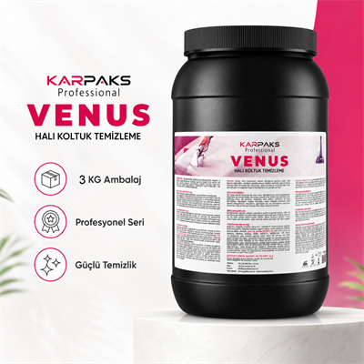 Karpaks Professional Venus Halı Koltuk Temizleme Deterjanı 3 Kg Konsantre Profesyonel Leke Çıkarıcı