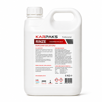 Karpaks Rinze Profesyonel Durulama Solüsyonu 5 KG – Nötralizasyon ve Parlaklık Desteği