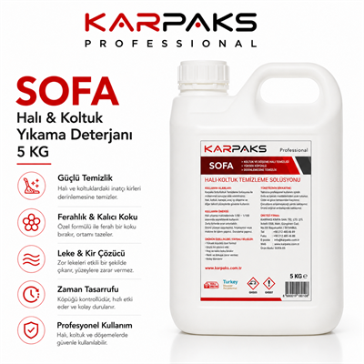 Karpaks Sofa Halı ve Koltuk Yıkama Deterjanı 5 Kg