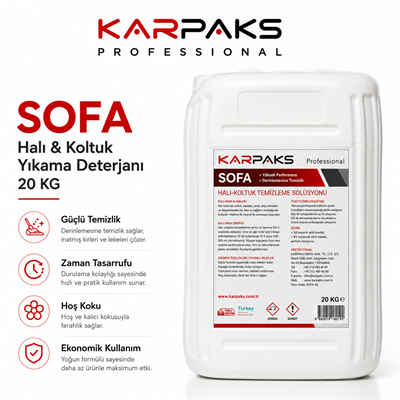 Karpaks Sofa Halı ve Koltuk Yıkama Deterjanı 20 Kg