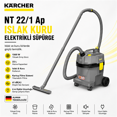 NT 22/1 Ap Islak Kuru Elektrikli Süpürge