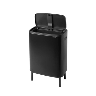 001-01-Bo Matt Black Hı Dokunmatik Çöp Kutusu 60 L