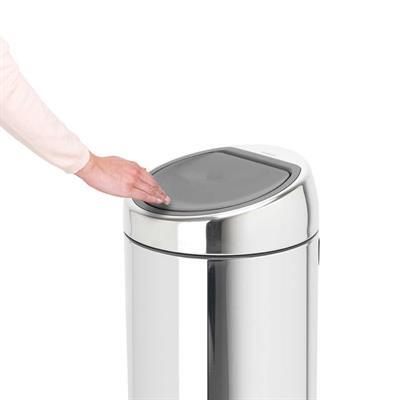 001-01-Brıllıant Steel Dokunmatik Çöp Kutusu – 2 X 20 L