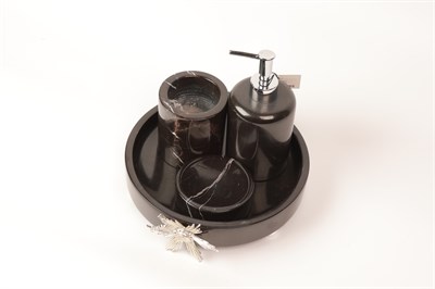 2İn Apolet 4 Lü Set Siyah-Gümüş