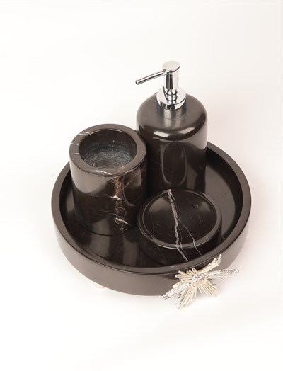 2İn Apolet 4 Lü Set Siyah-Gümüş