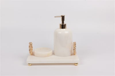 2in Çan Aksesuarlı 3lü Set Beyaz-gold