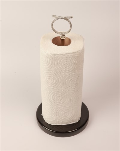 2İn Halatlı Kağıt Havluluk Siyah-Gümüş