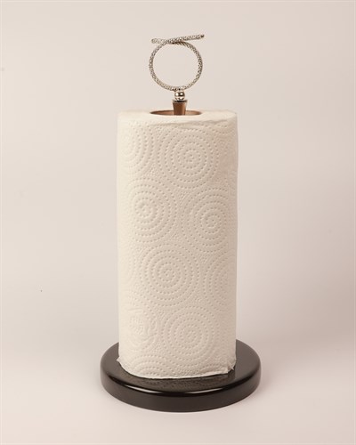 2İn Halatlı Kağıt Havluluk Siyah-Gümüş