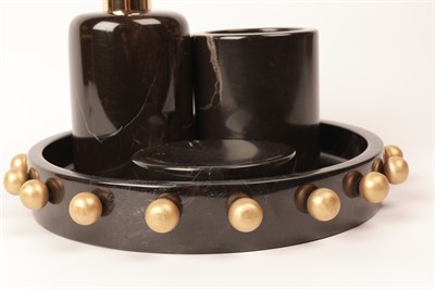 2İn Kabaralı 4 Lü Set Siyah-Gold