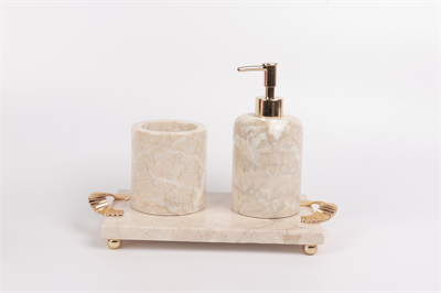 2in Kleopatra 3lü Set Bej-gold