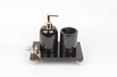 2in Narlı 3 Lü Set Siyah-gold