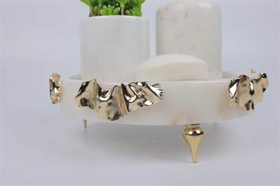 2in Ribbon 4lü Set Beyaz Gold