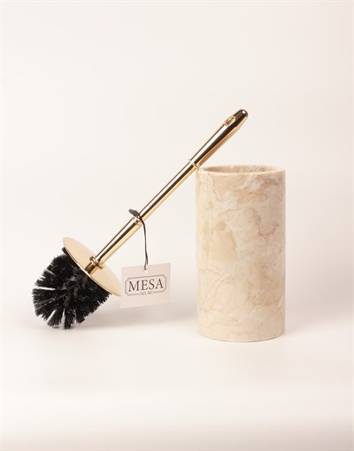 2İn Tuvalet Fırçası Bej-Gold