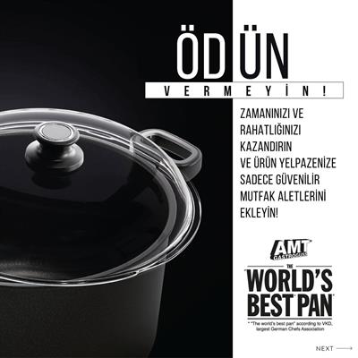Amt 1228Ez500 Döküm Derin Tencere 28Cm 5,5Lt