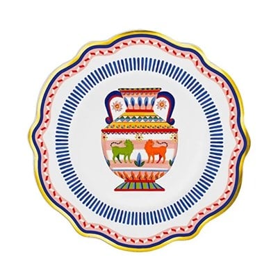 Bacı Milano Dolce Vita 6lı Amhora Pasta Tabağı 21 Cm Porselen