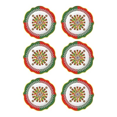 Bacı Milano Dolce Vita 6lı Geometries Servis Tabağı 27 Cm Porselen