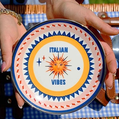 Bacı Milano Dolce Vita 6lı Good Vibes Ekmek Tabağı 16 Cm Porselen