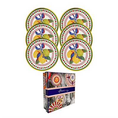 Bacı Milano Dolce Vita 6lı Limon Ekmek Tabağı 16 Cm Porselen