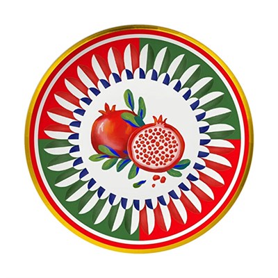 Bacı Milano Dolce Vita 6lı Nar Ekmek Tabağı 16 Cm Porselen