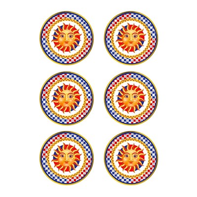 Bacı Milano Dolce Vita 6lı Sun Ekmek Tabağı 16 Cm Porselen